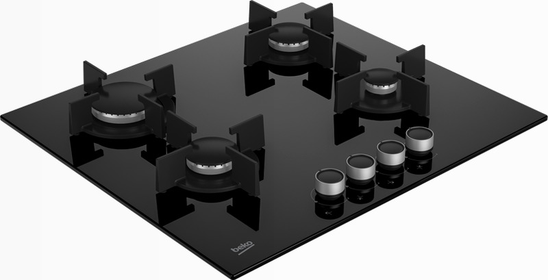 HILG 64222 S: Piano a Gas 4 Bruciatori 60 cm Nero