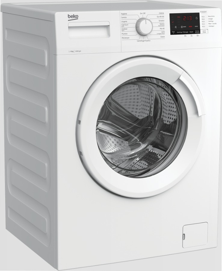 Lavatrice Slim WTXS61032W/IT 1000rpm 6kg Bianco