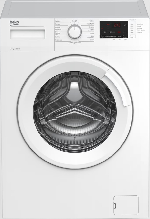 Lavatrice Slim WTXS61032W/IT 1000rpm 6kg Bianco