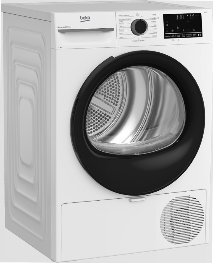 Asciugatrice 8kg Classe C Motore Inverter AMBMT481BI Bianco