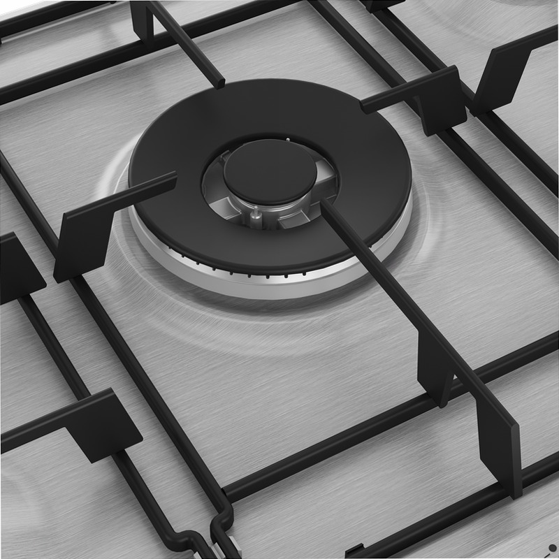 HIAW75223SXE: Piano a Gas PractiClean 75 cm Acciaio 4