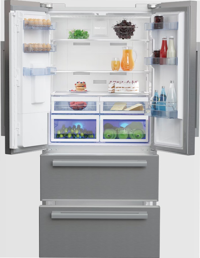 GNE60530DXN: Frigorifero 4 Porte, Total No-Frost, 84 cm