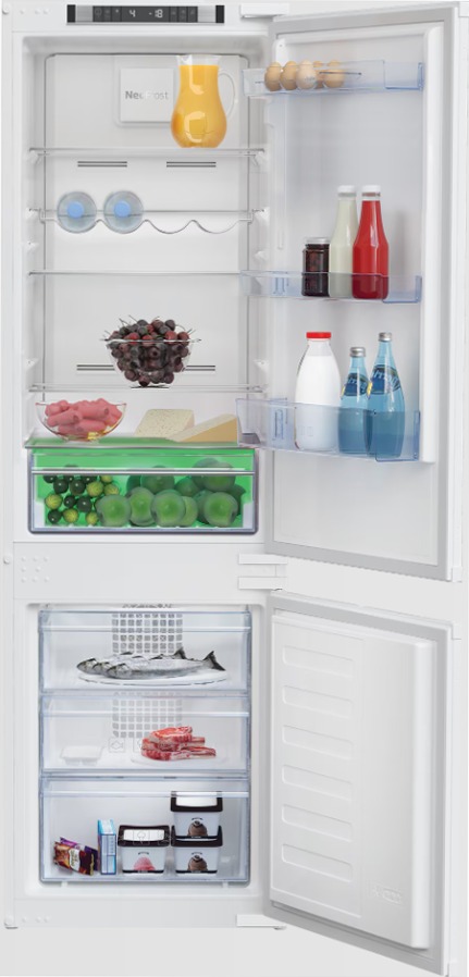 BCNA275E31SN: Frigorifero Combinato Total No-Frost Bianco 177.5lt Incasso