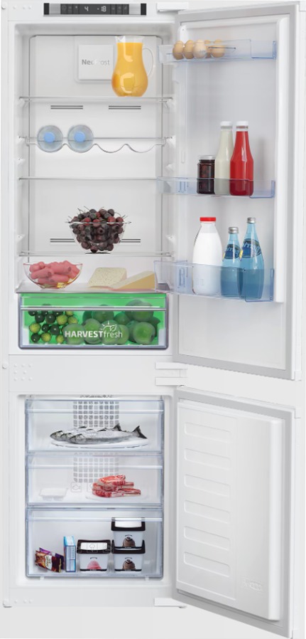 BCNA275E31SN: Frigorifero Combinato Total No-Frost Bianco 177.5lt Incasso