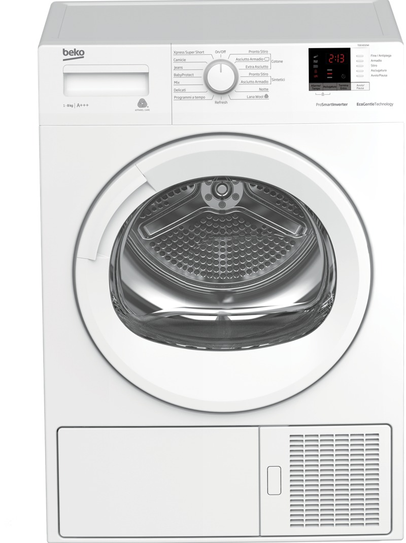 Asciugatrice a Pompa di Calore TDEX832WI 8kg Bianco