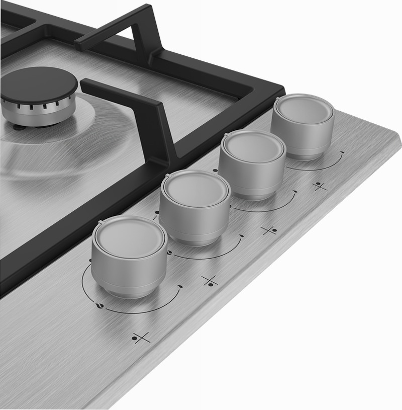 HIAW 64225 SX: Piano Cottura a Gas 60 cm Acciaio