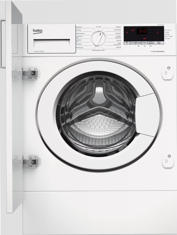 WITC 7612 B0W: Lavatrice da Incasso, 7 Kg, 1200 giri/min 1200rpm 7kg