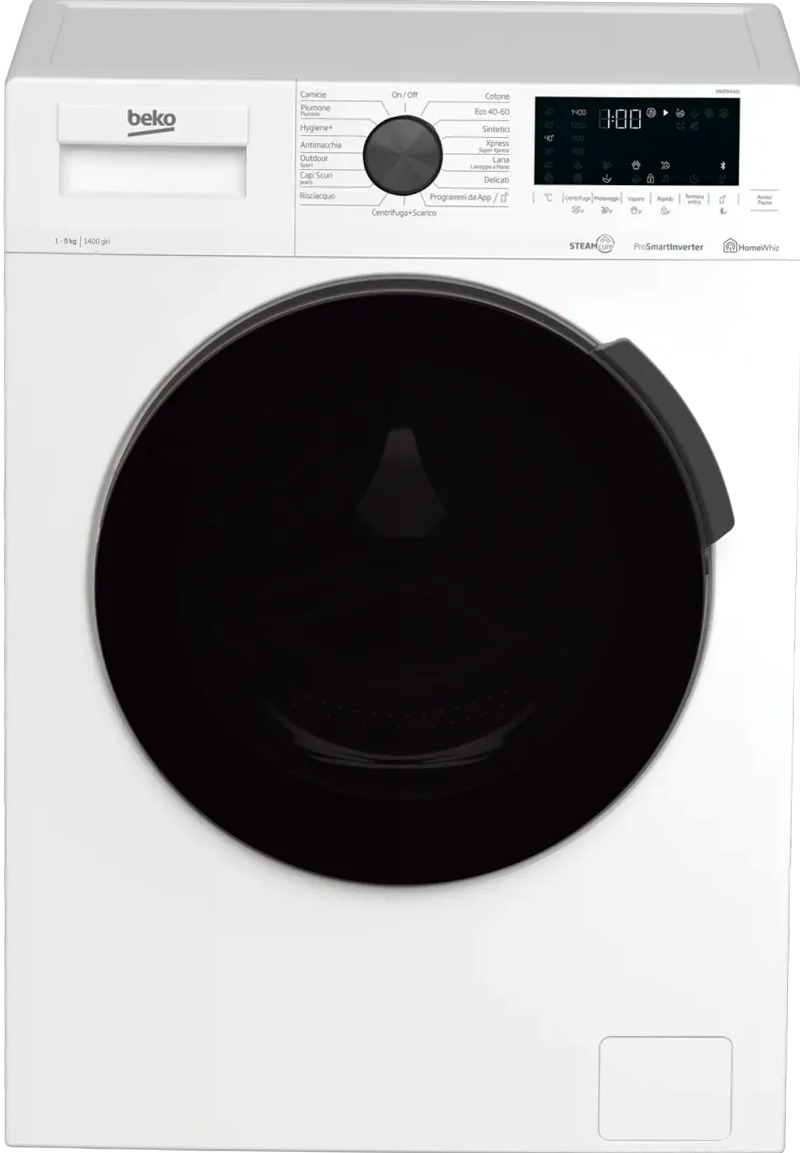 Lavatrice a Vapore SteamCure™ UWR94A6I 1400rpm 9kg Bianco