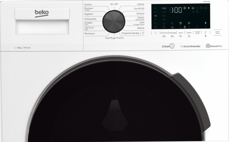Lavatrice a Vapore SteamCure™ UWR94A6I 1400rpm 9kg Bianco