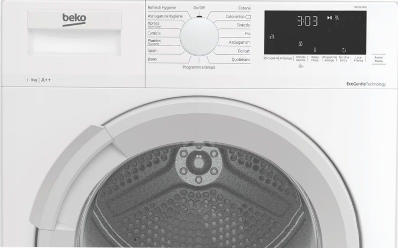 DRX927WN Asciugatrice 9 kg a Pompa di Calore 9kg Bianco