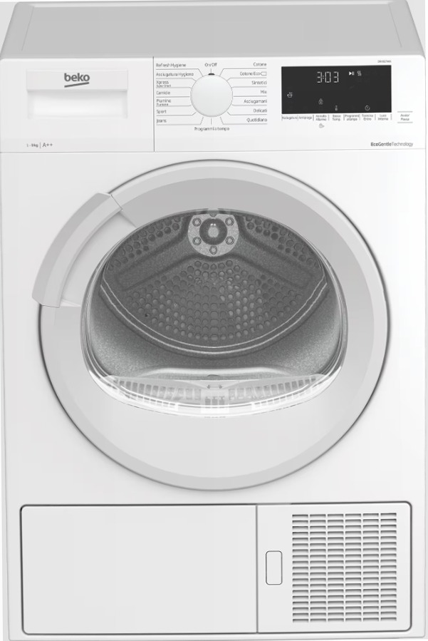DRX927WN Asciugatrice 9 kg a Pompa di Calore 9kg Bianco