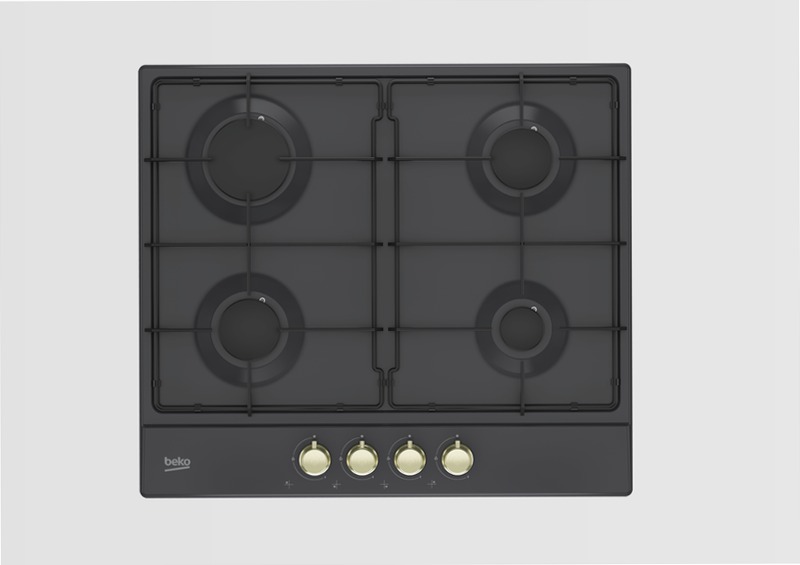 HIAG 64224 SAR: 60 cm Gas Piano Cottura Antracite A 4