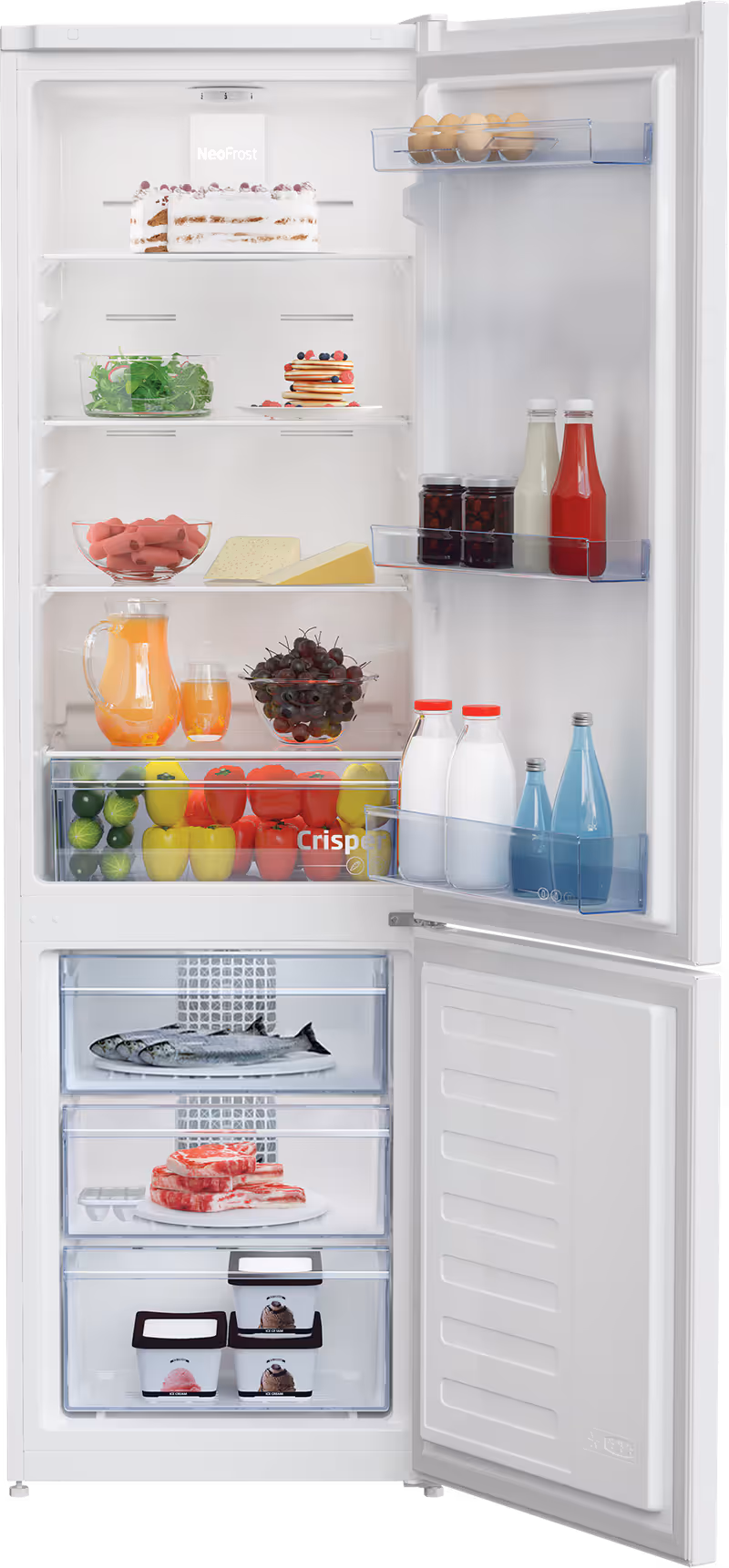 RCNA305K40WN: Frigorifero Combinato, Total No-Frost, 54 cm