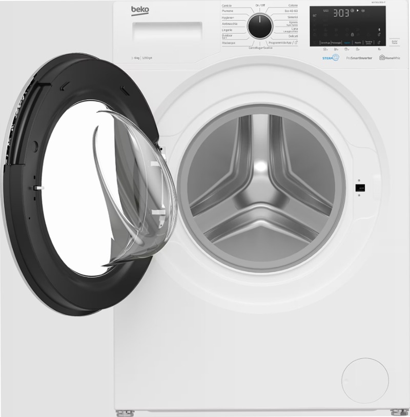 Lavatrice Slim a Vapore SteamCure™ - WUYS61236SI-IT 1200rpm 6kg Bianco