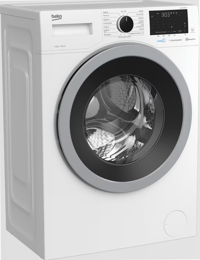 Lavatrice Slim a Vapore SteamCure™ - WUYS61236SI-IT 1200rpm 6kg Bianco