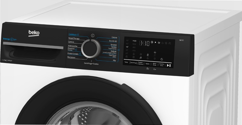 Lavatrice EnergySpin 12kg, Classe A 1400rpm 12kg Bianco
