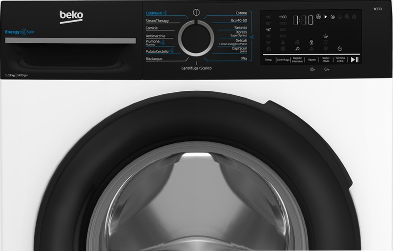 Lavatrice EnergySpin 12kg, Classe A 1400rpm 12kg Bianco