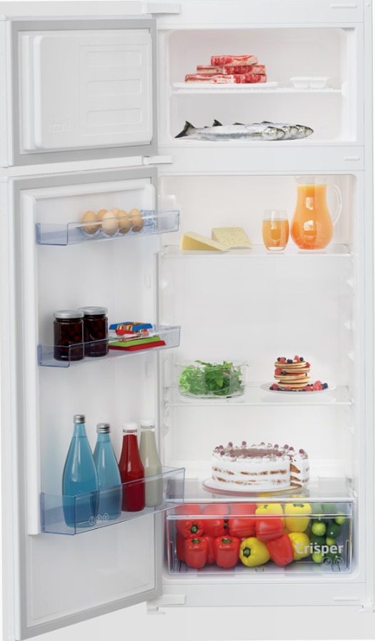 Frigorifero da Incasso Doppia Porta, Statico, h 145 cm Bianco E Doppia porta 144.8lt