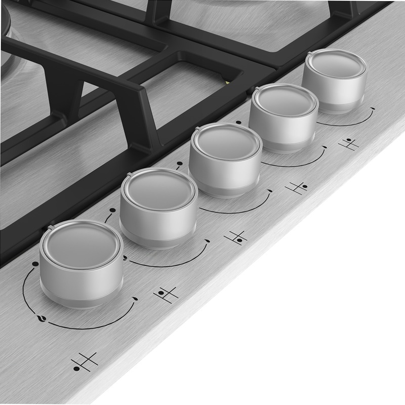 HIAW 75225 SX: Piano Cottura a Gas 75 cm Acciaio 4