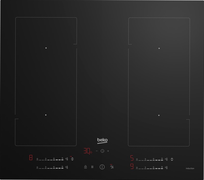 HII 64725 UF2T: Piano Cottura Induzione 60 cm Nero A 4