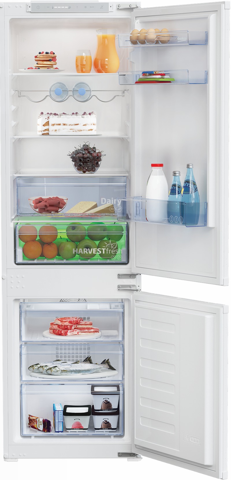 Frigorifero BCHA275E4SN Bianco E Combinato 177.5lt Incasso