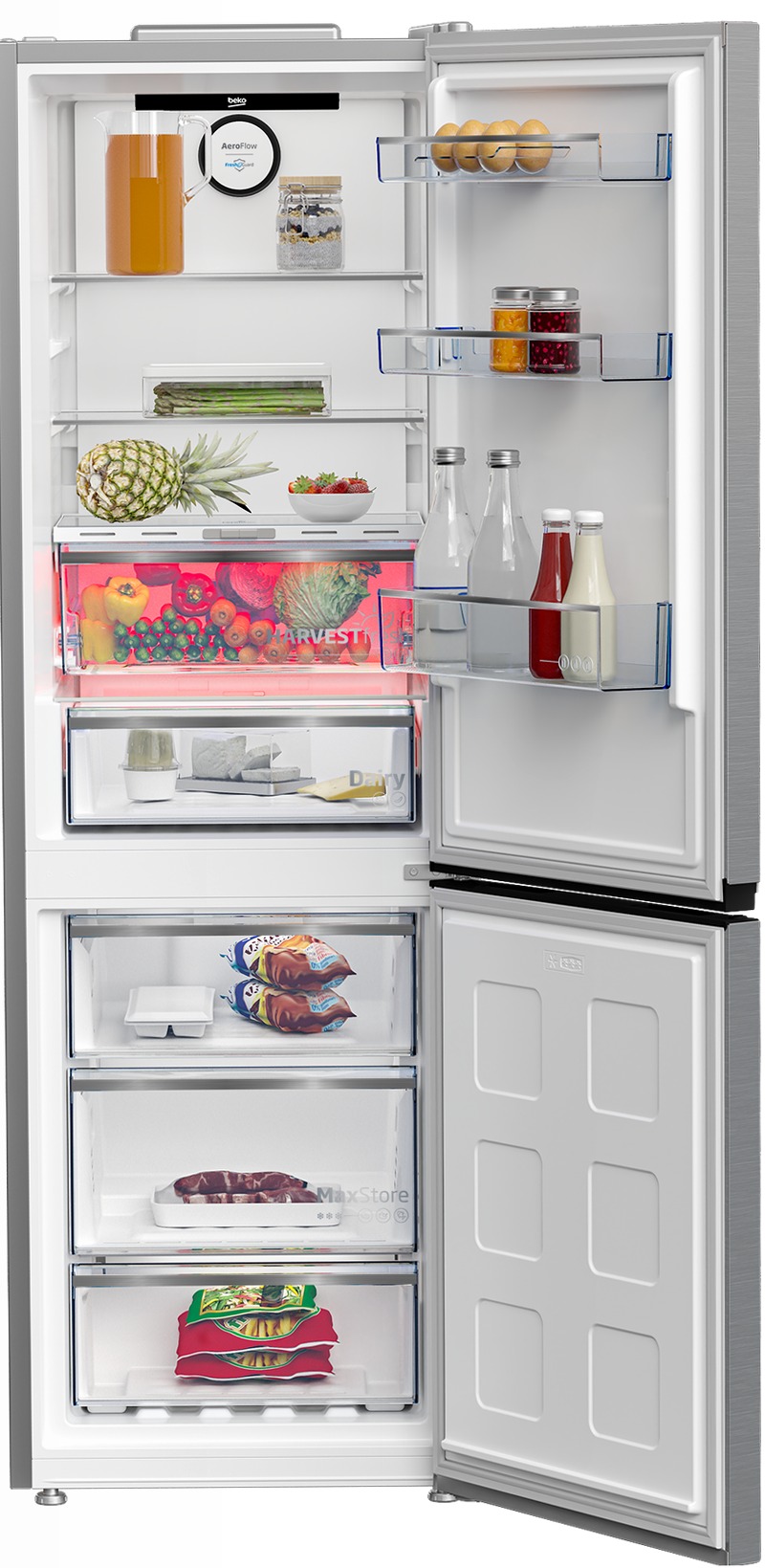 B5RCNE365LXP: Frigorifero Combinato Beyond, Total No-Frost, 59.5 cm