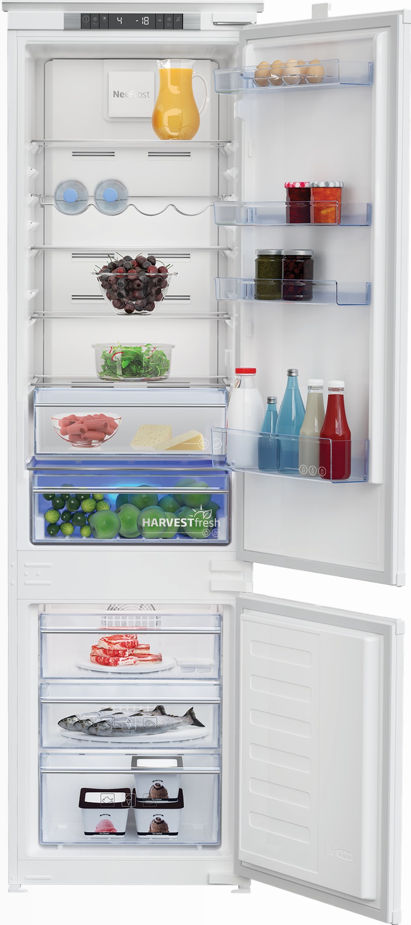 BCNA306E42SN: Frigorifero Combinato Total No-Frost Bianco E 193.5lt
