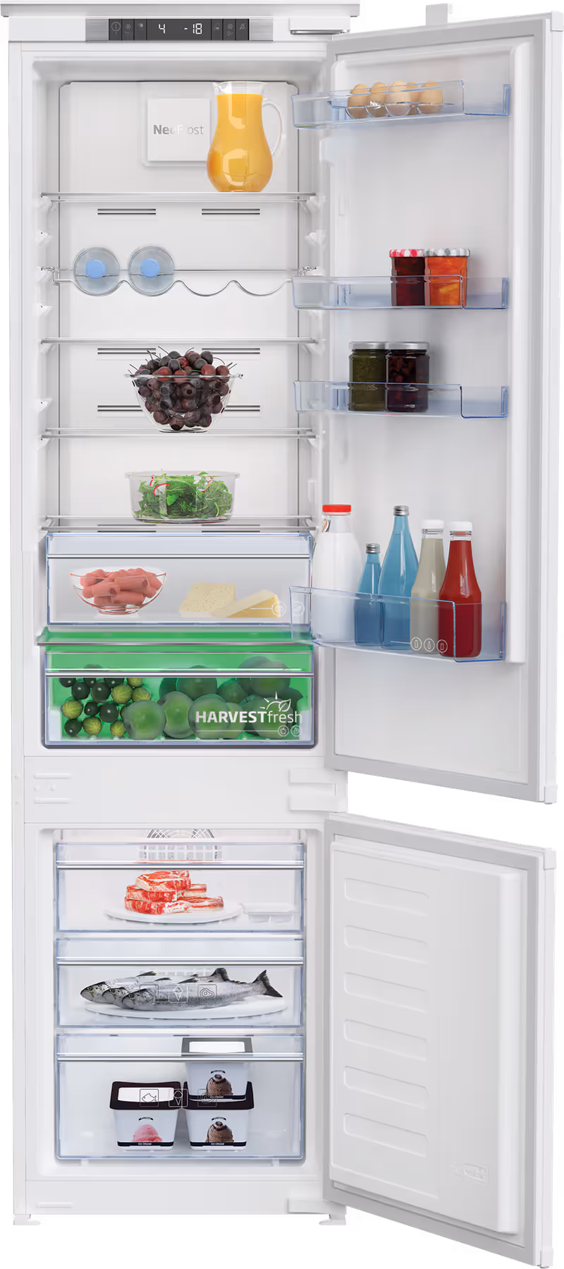 BCNA306E42SN: Frigorifero Combinato Total No-Frost Bianco E 193.5lt