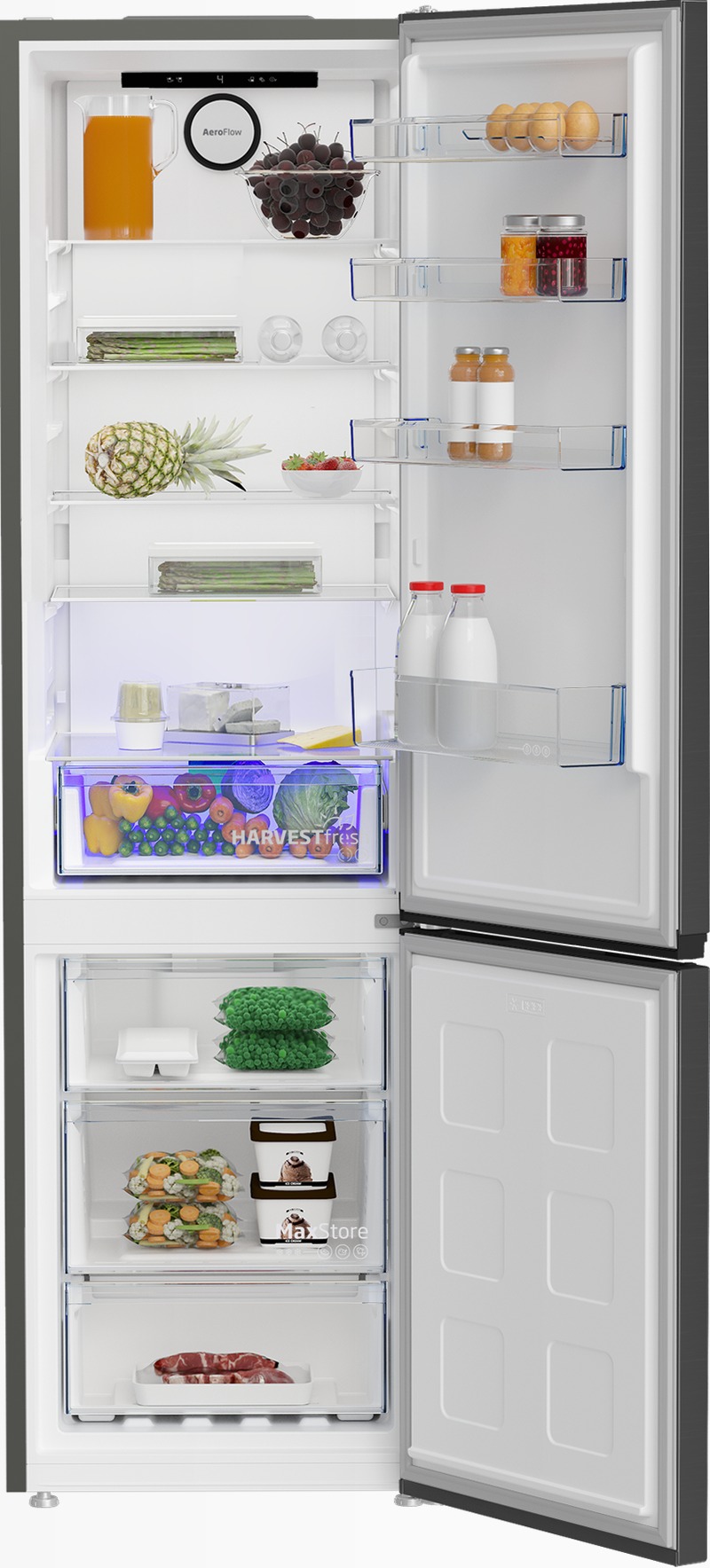 B5RCNA406HG: Frigorifero Combinato, Total No-Frost, 59.5 cm