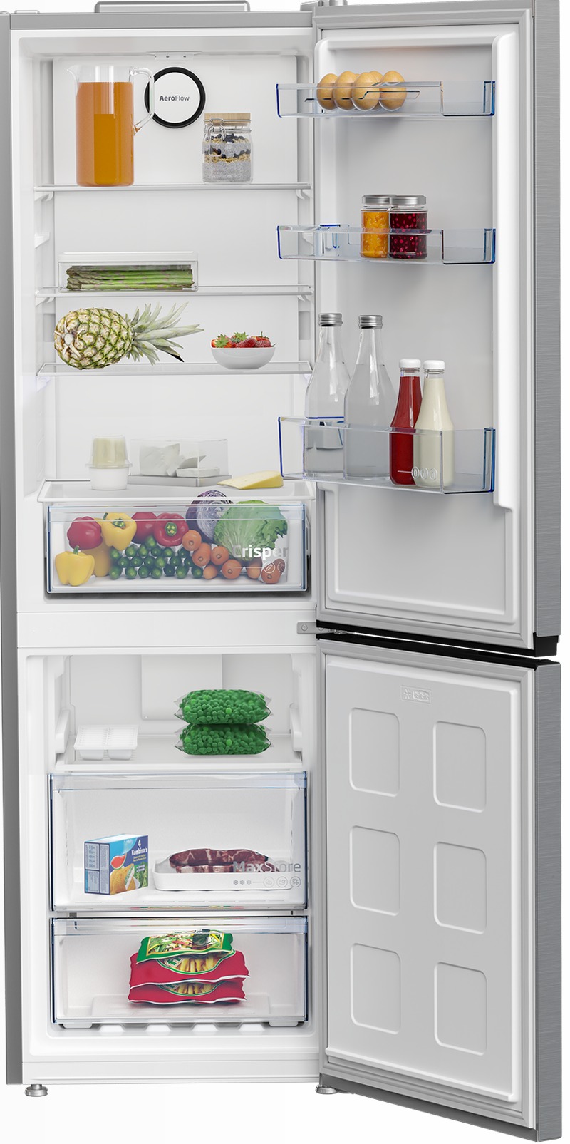 B1RCNA364XB: Frigorifero Combinato, Total No-Frost, 59.5 cm
