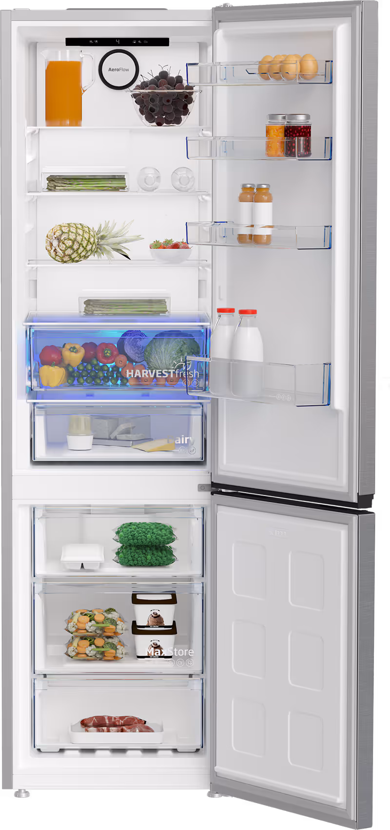 B5EUNA406HXB: Frigorifero Combinato, Total No-Frost, 59.5 cm