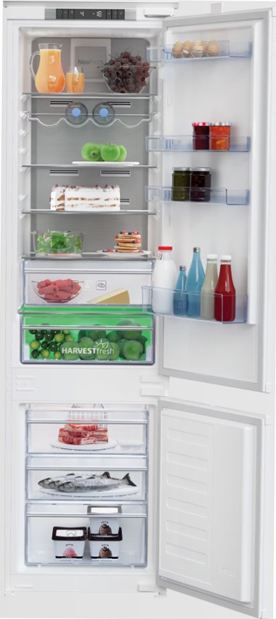 BCNA306E4SN: Frigorifero Combinato Total No-Frost Bianco E 193.5lt Incasso