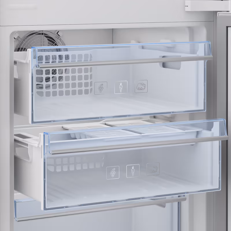 BCNA306E4SN: Frigorifero Combinato Total No-Frost Bianco E 193.5lt Incasso