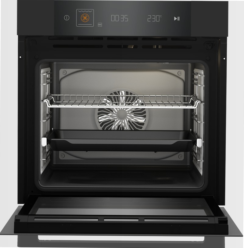 Forno Termoventilato 60 cm, 72 L A Nero