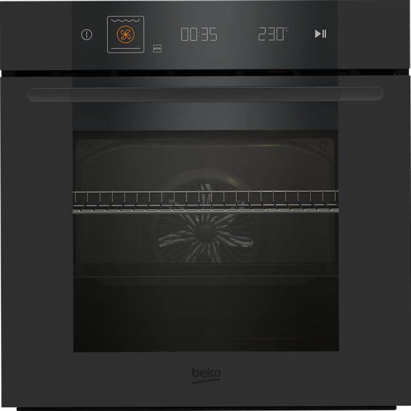 Forno Termoventilato 60 cm, 72 L A Nero