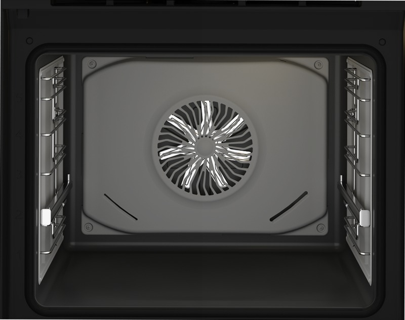 Forno Termoventilato 60 cm, 72 L A Nero