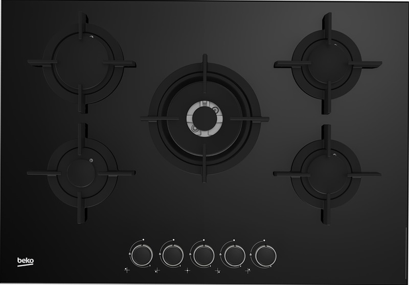 HILW 75222 S: Piano Cottura da Incasso 75 cm Nero A Gas 4