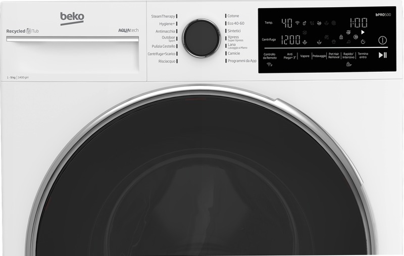 Lavatrice Beyond 9 kg, Classe A 1400rpm 9kg Bianco