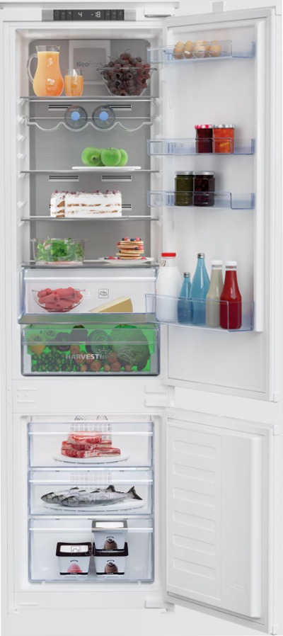 BCNA306E3SN: Frigorifero Combinato Total No-Frost Bianco 193.5lt Incasso