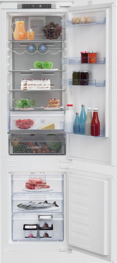 BCNA306E3SN: Frigorifero Combinato Total No-Frost Bianco 193.5lt Incasso