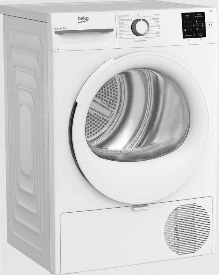 Asciugatrice 9kg Classe C a Pompa di Calore BMT491WI_IT Bianco