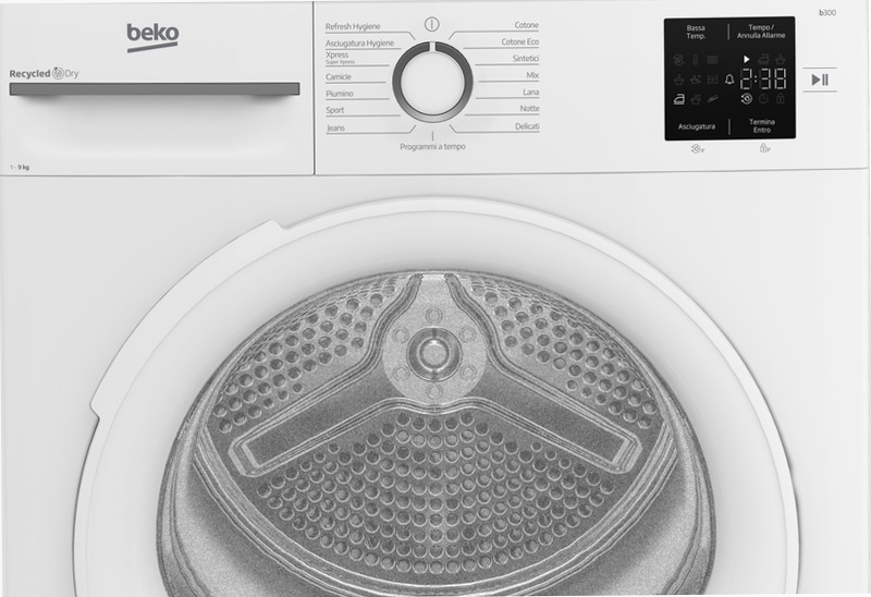 Asciugatrice 9kg Classe C a Pompa di Calore BMT491WI_IT Bianco