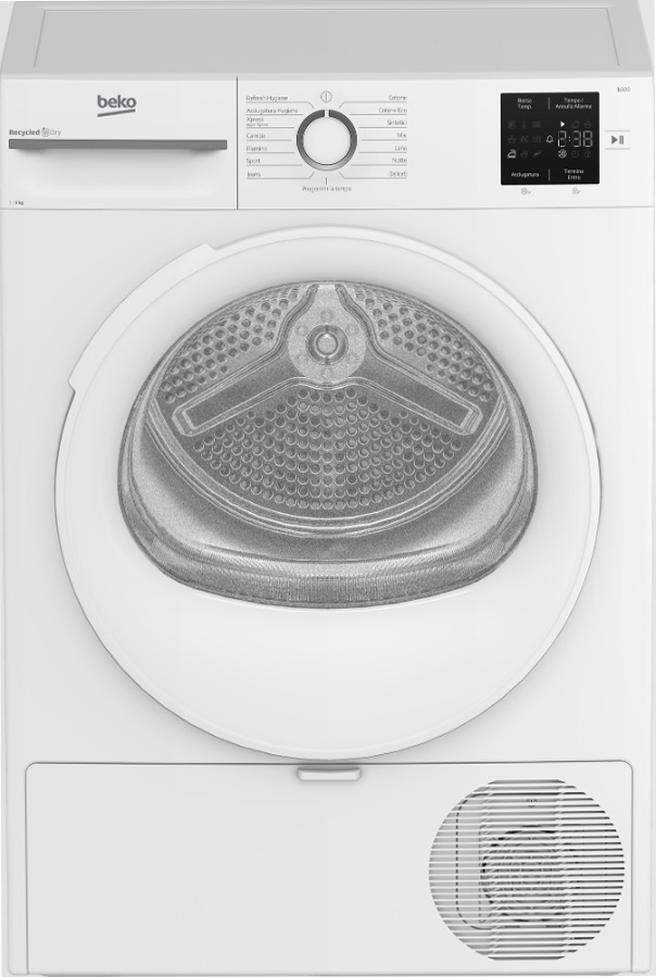 Asciugatrice 9kg Classe C a Pompa di Calore BMT491WI_IT Bianco