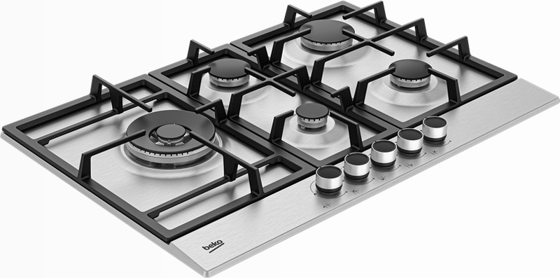 HIAL75225SXE: Piano a Gas PractiClean 75 cm Acciaio 4