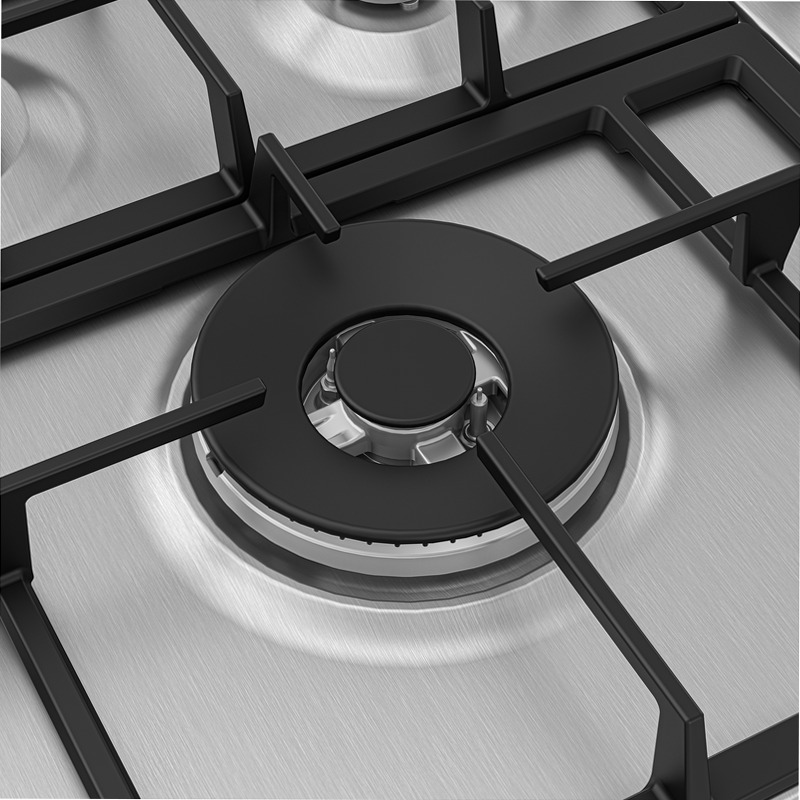 HIAL75225SXE: Piano a Gas PractiClean 75 cm Acciaio 4