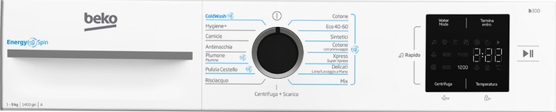 Lavatrice BMW9147EW: 9kg, Classe A-10%, 1400 Giri 1400rpm 9kg Bianco