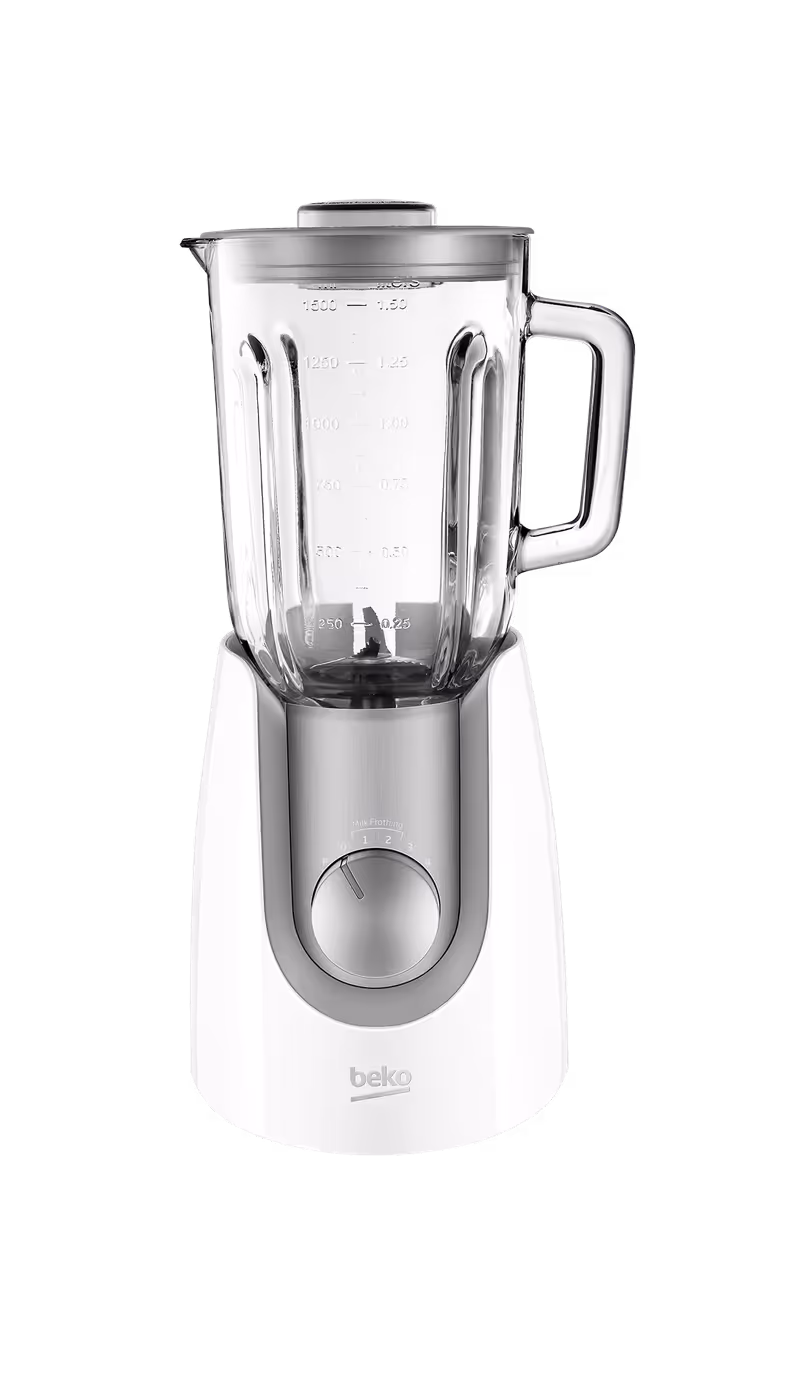 Frullatore TBN6602W - 600 Watt, 1.5 L, Brocca in Vetro Bianco
