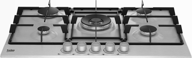 HIAW 75224 SX: Piano Cottura a Gas 75 cm Acciaio 4