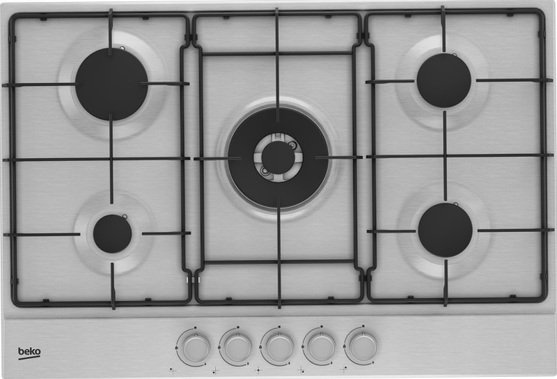 HIAW 75224 SX: Piano Cottura a Gas 75 cm Acciaio 4