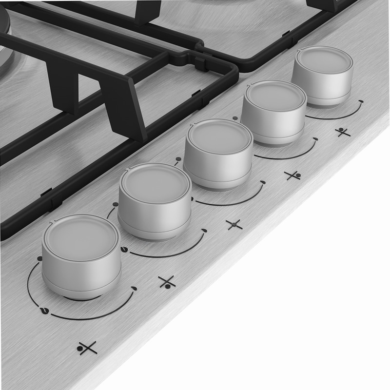 HIAW 75224 SX: Piano Cottura a Gas 75 cm Acciaio 4